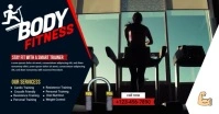 Body Fitness GYM Banner Facebook-Veranstaltungscover template