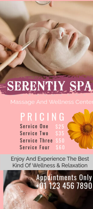 body massage spa rack cards Template | PosterMyWall