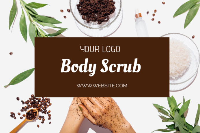 Body Scrub Graphic Label Labels Template | PosterMyWall