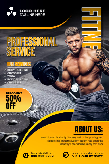 BODY SHAPE Poster template