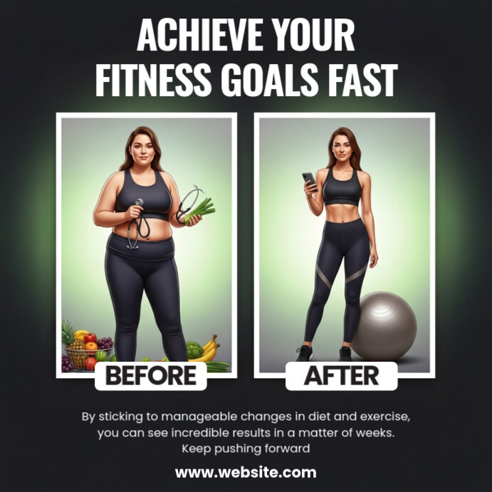 Body Transformation Design Template | PosterMyWall
