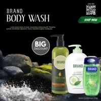 body wash instagram post template
