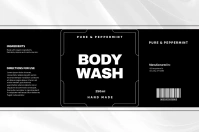 Body Wash Label template