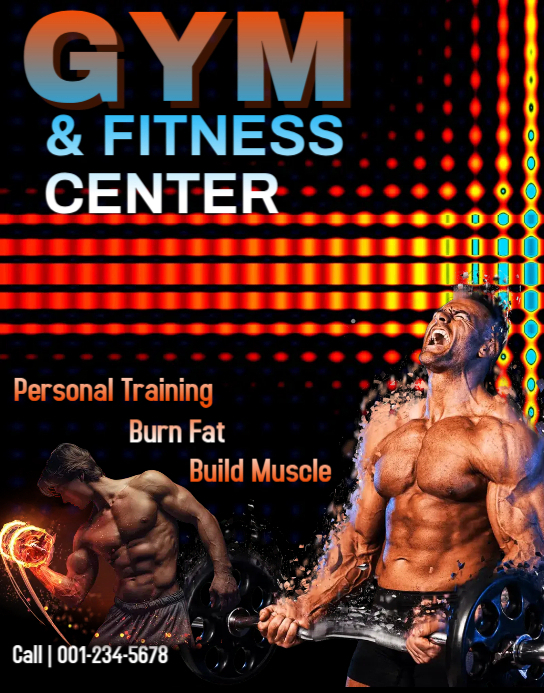 Bodybuilding Template PosterMyWall