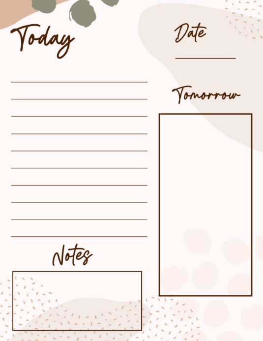 Boho | Daily | Weekly | Planner | Sheet Flyer (US Letter) template
