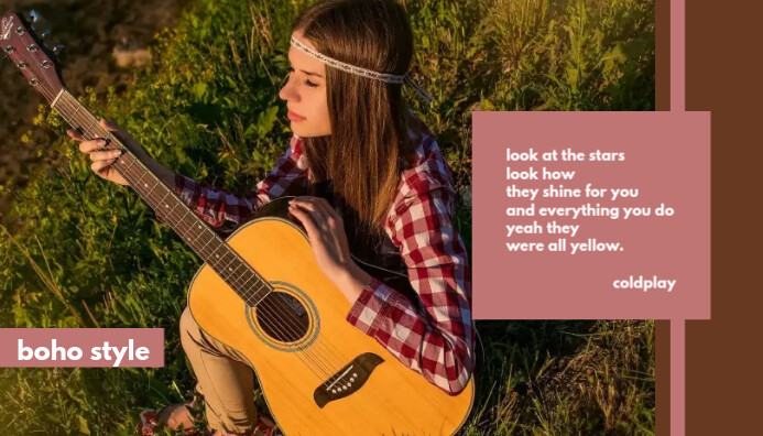 Boho Style Template | PosterMyWall