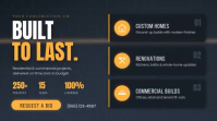 Black Construction Services Digital Display Template