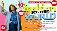 Bold Fashion World 2025 Trend YouTube Duimnael template