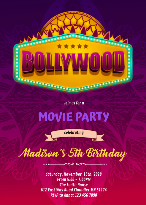 Bollywood Theme Poster