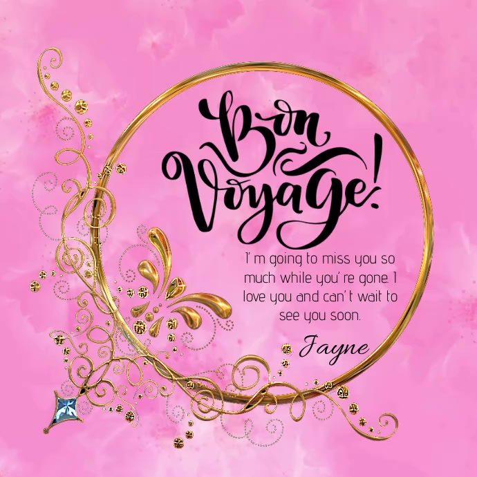 Bon Voyage Template | PosterMyWall bon-voyage-template-postermywall