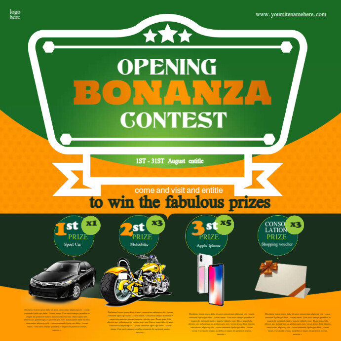 Bonanza Ads Template | PosterMyWall
