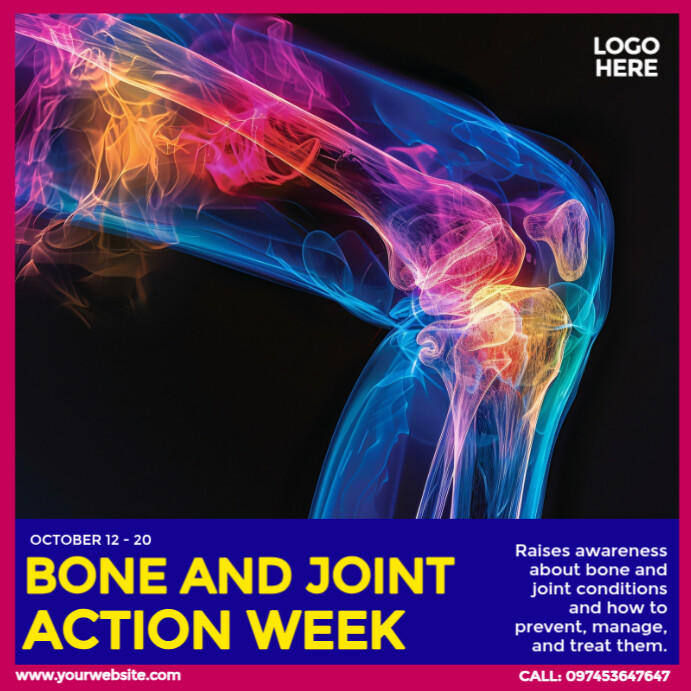 Bone and Joint Action Week Template | PosterMyWall