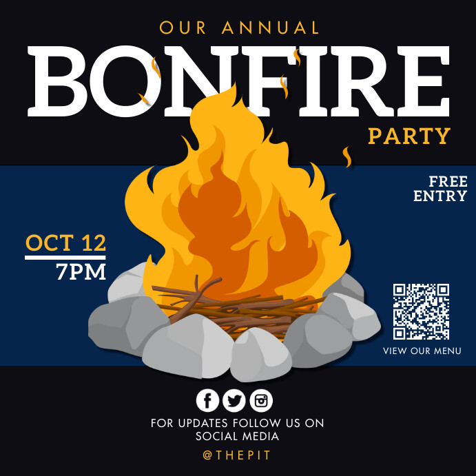 Copy of Bonfire | PosterMyWall