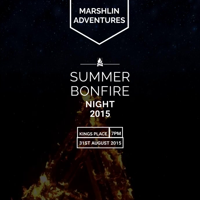 BONFIRE Template PosterMyWall