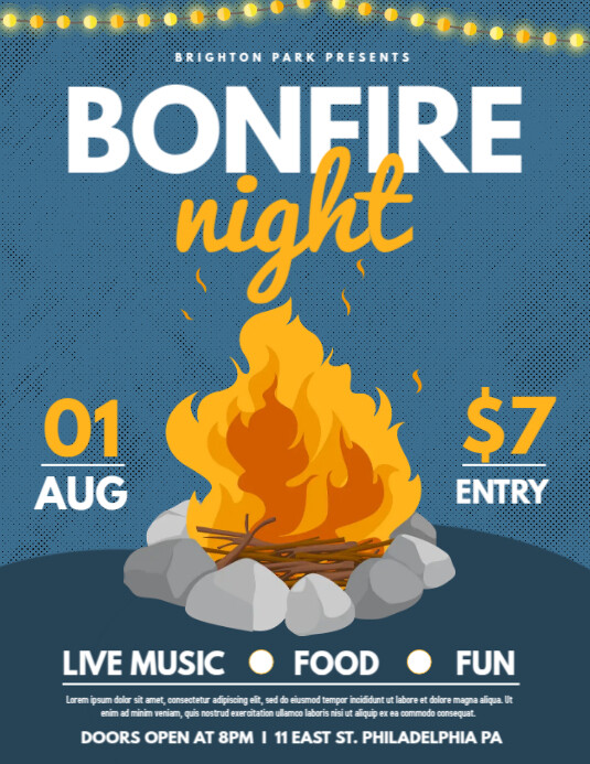 816+ Free Bonfire Flyer Templates PosterMyWall