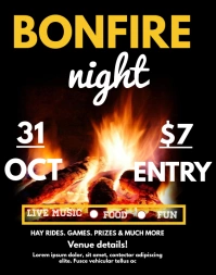 Bonfire Affiche/Panneau mural template