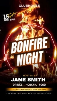 bonfire night Instagram Reel template