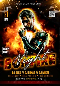 Bonfire Night A4 template