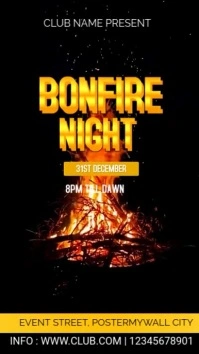 Bonfire night Instagram Reel template