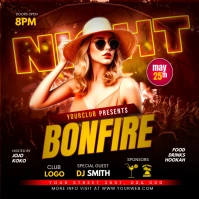 bonfire night Instagram Post template