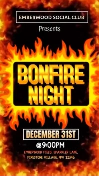 Bonfire Night Fireworks Instagram Story template