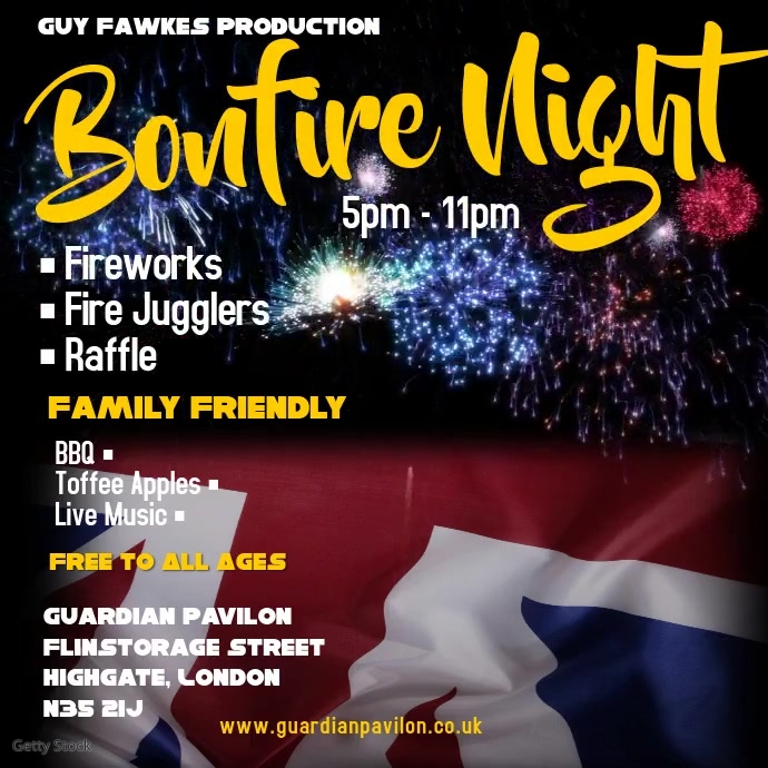 Bonfire Night Instagram Post Template PosterMyWall