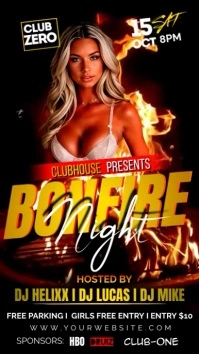 BONFIRE NIGHT PARTY FLYER TEMPLATE Instagram Story