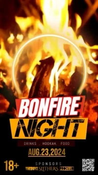 Bonfire Night Poster Instagram Story template