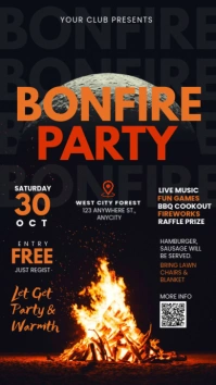 Bonfire Party Instagram Story template
