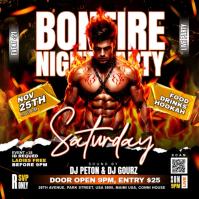 BONFIRE PARTY Wpis na Instagrama template