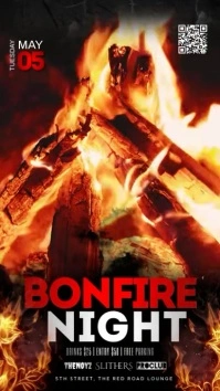 Bonfire Party Event Historia de Instagram template