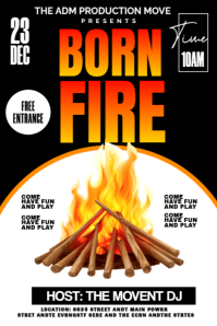Bonfire Poster, Bonfire Night Posters, Bonfire Flyer, Bonfire Flyer Template, Bonfire Invite