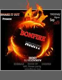 bonfire template | PosterMyWall