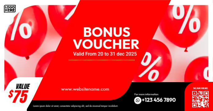 Cheque Bonus Bonus Voucher Template | PosterMyWall