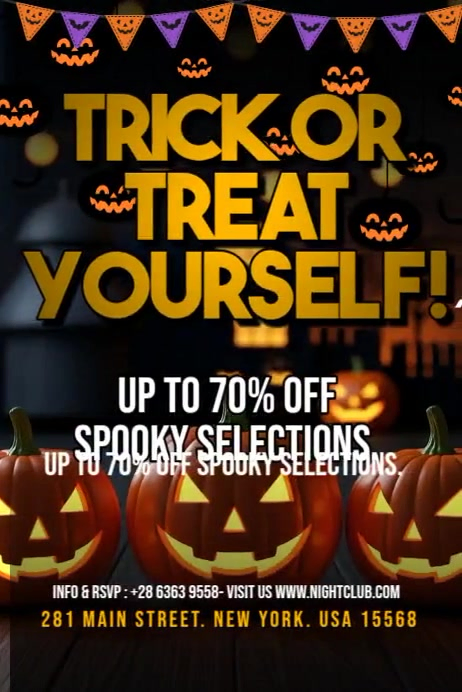 Boo-tiful Bargains Await Poster template