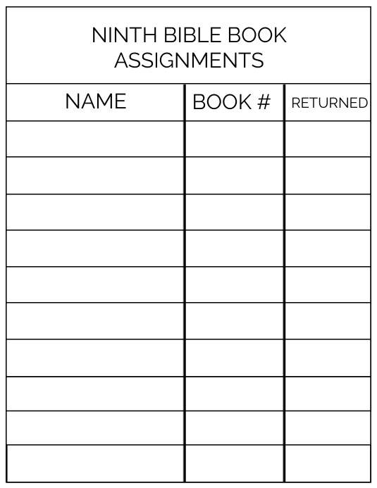 Assignment Book Sign Copy of BOOK ASSIGNMENTS | PosterMyWall