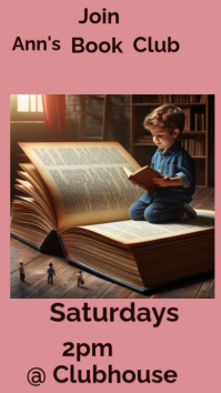 Merah Book club ad Digitalt display Template