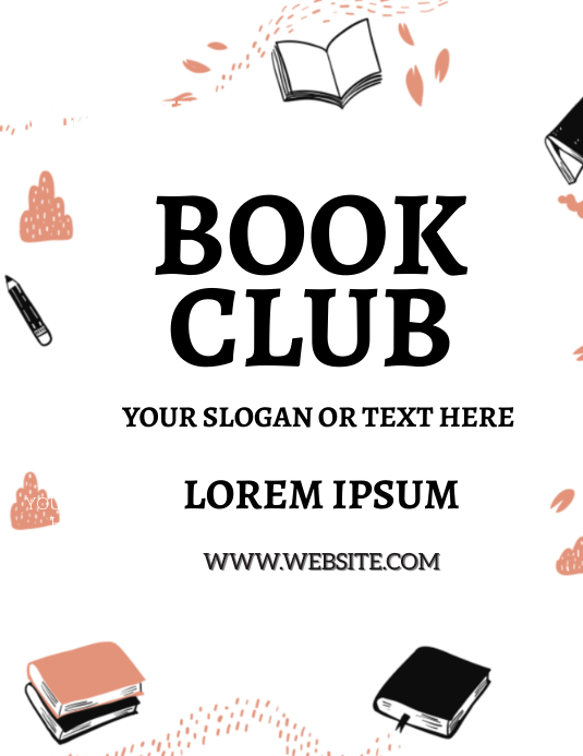 BOOK CLUB AD FLYER TEMPLATE PosterMyWall