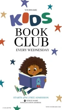 BOOK CLUB AD TEMPLATE Instagram Story