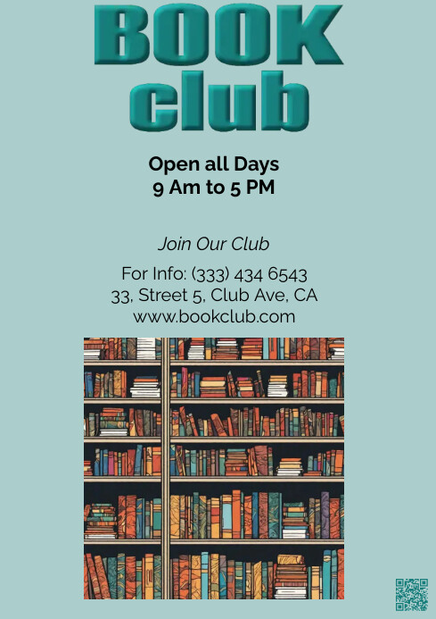 Book Club Template | PosterMyWall