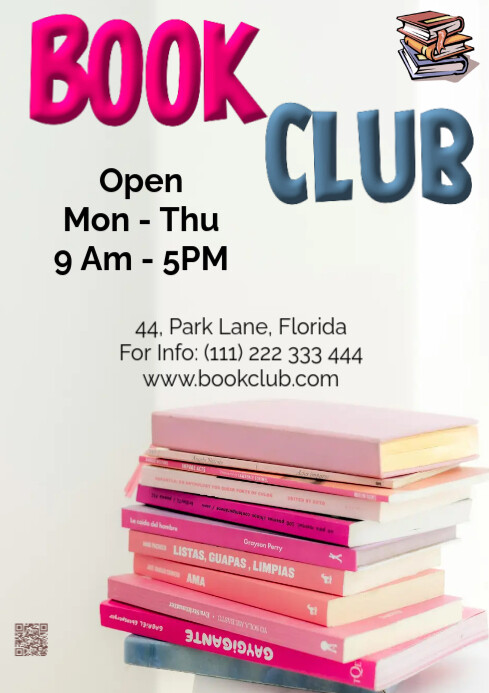 Book Club Template | PosterMyWall