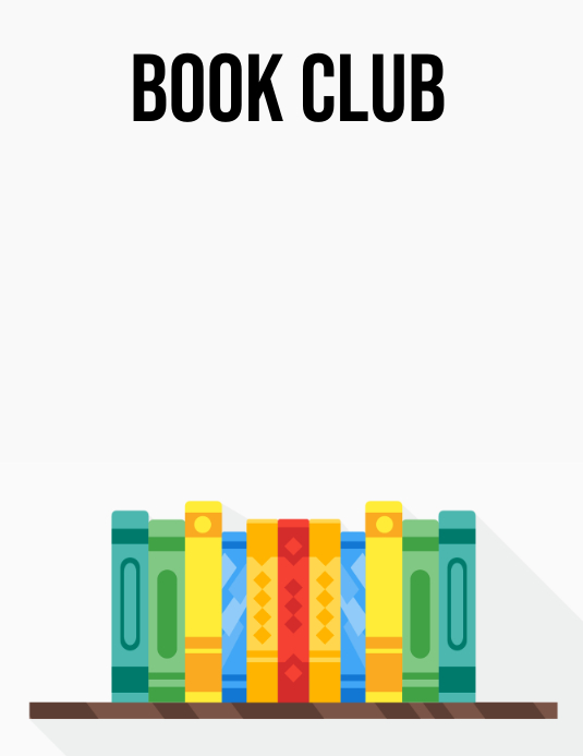 Book Club Pamflet (Letter AS) template