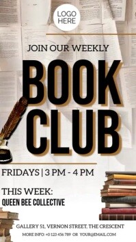Book Club Digital Display (9:16) template