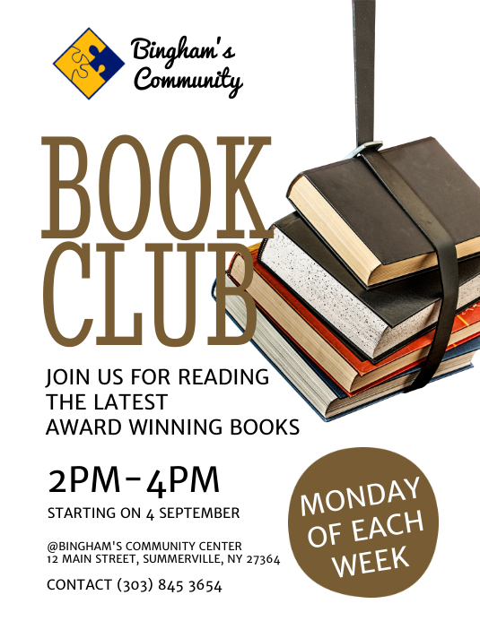 Book Club Flyer Template PosterMyWall