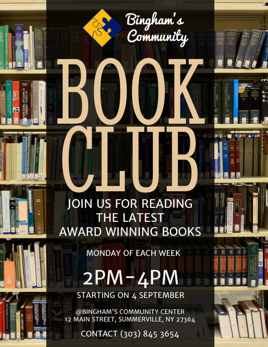 Book Club Flyer Template PosterMyWall Book Club Flyer Template PosterMyWall