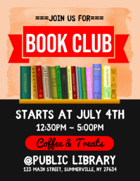 Book Club Inscription For Invitation Promo Prints Flyer Cov Stock Illustration Illustration Of Icon Learning 145643726
