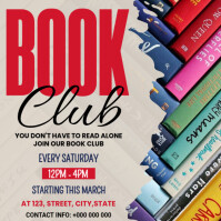 Book Club Flyer Instagram Post template