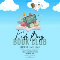 BOOK CLUB instagram square ad template