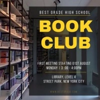 book club instagram video 方形(1:1) template