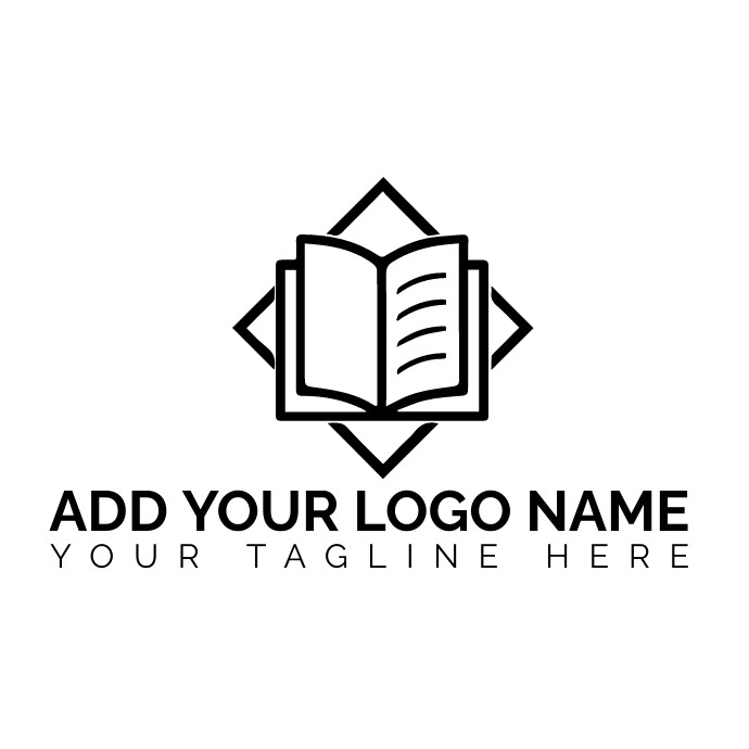 book club logo/education logo/community logo โลโก้ template